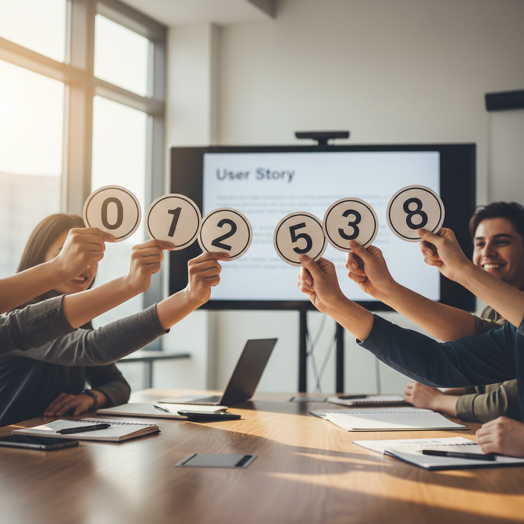 Featured image for planning poker article on Agile Parrot